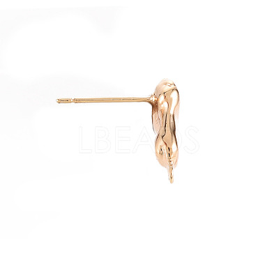 Brass Earring Findings KK-S356-442-NF-1