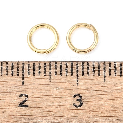 Brass Open Jump Rings KK-N254-45C-G-1
