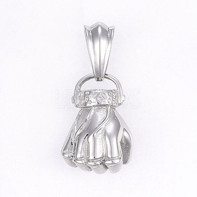 304 Stainless Steel Pendants STAS-E434-02-1