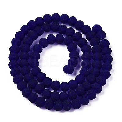 Transparent Glass Beads Strands EGLA-A044-T6mm-MD06-1