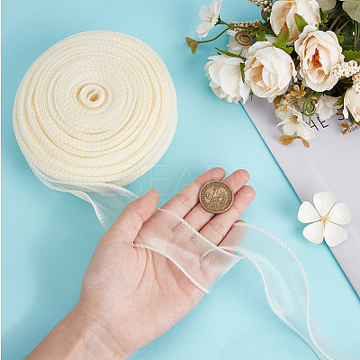 Polyester Organza Ribbons SRIB-WH20020-003A-01-1