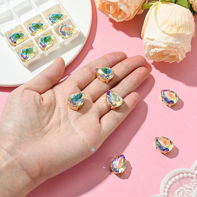 Preciosa&reg MAXIMA Crystal Sew-On Cups Y-PRC-SD18-00030-200-G-1
