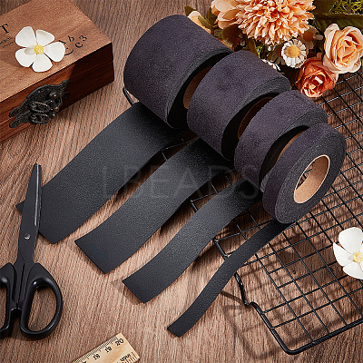 2M PVC Imitation Leather Ribbons SRIB-WH0011-126A-01-1