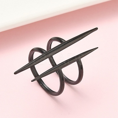 304 Stainless Steel Cuff Open Rings LS-RJEW-D338-02G-EB-1