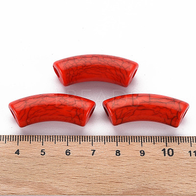 Opaque Crackle Acrylic Beads X2-MACR-S372-001N-009-1