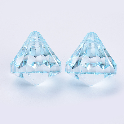 Transparent Acrylic Pendants X-TACR-Q260-C-V38-1