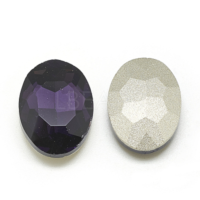 Pointed Back Glass Rhinestone Cabochons RGLA-T080-13x18mm-16-1