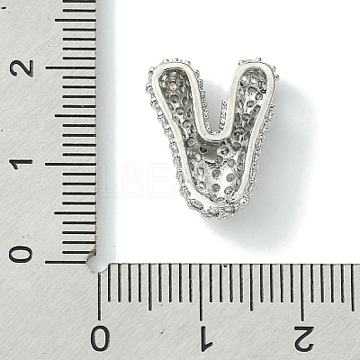 Rack Plating Brass Clear Cubic Zirconia Pendants KK-S378-01P-V-1