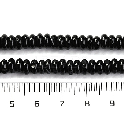 Natural Black Agate(Dyed & Heated) Beads Strands G-G177-F01-03-1