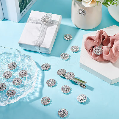30Pcs Alloy Rhinestone Cabochons ALRI-GA0001-09S-1