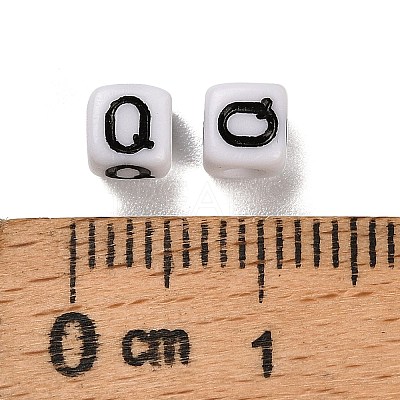 Opaque Acrylic Beads OACR-S076-01Q-1