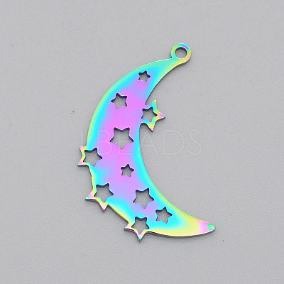 Ion Plating(IP) 201 Stainless Steel Pendants STAS-T056-LA531-1