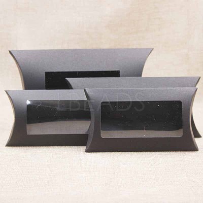 Kraft Paper Pillow Candy Box CON-WH0070-97B-01-1