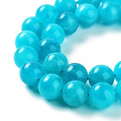 Dyed Natural Malaysia Jade Beads Strands G-G021-02C-02-1