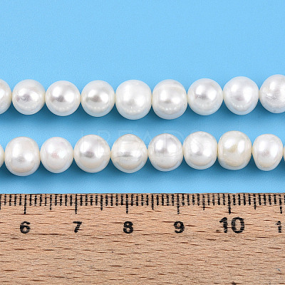 Natural Cultured Freshwater Pearl Beads Strands PEAR-N013-07Q-1