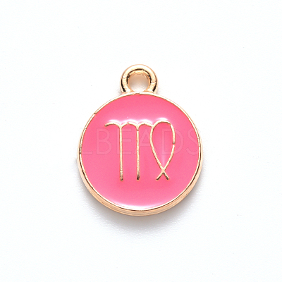 Alloy Enamel Pendants X-ENAM-S124-01A-03B-1