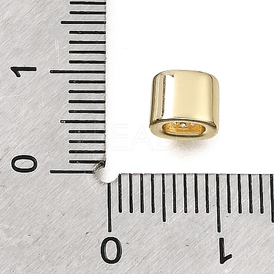 Brass Micro Pave Clear Cubic Zirconia Beads CU-CBAA19F-01G-B-1