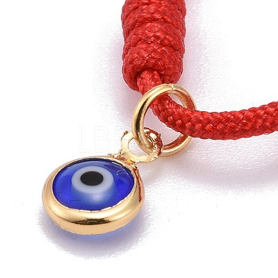 Adjustable Nylon Thread Charm Bracelets BJEW-JB06274-1