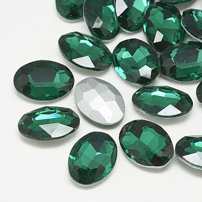 Pointed Back Glass Rhinestone Cabochons RGLA-T080-10x12mm-15-1