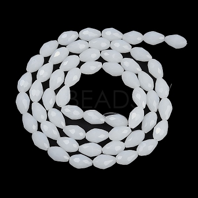 Electroplate Imitation Jade Glass Beads Strands LS-EGLA-N013-J4mm-D03-1