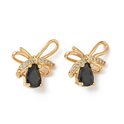 Brass Micro Pave Cubic Zirconia Pendants KK-Z136-58G-02-1