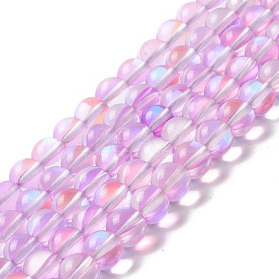 Synthetic Moonstone Beads Strands G-E573-02B-20-1