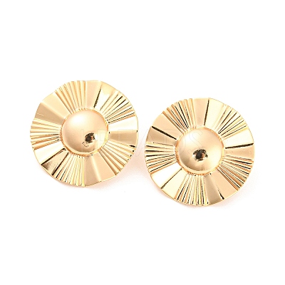 Rack Plating Brass Stud Earring Findings KK-M261-55G-1