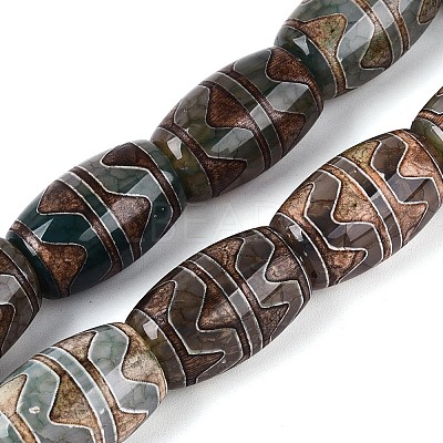 Tibetan Style dZi Beads TDZI-N001-018-1