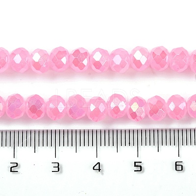 Baking Electroplate Glass Beads Strands LS-DGLA-A039-J6MM-B16-1