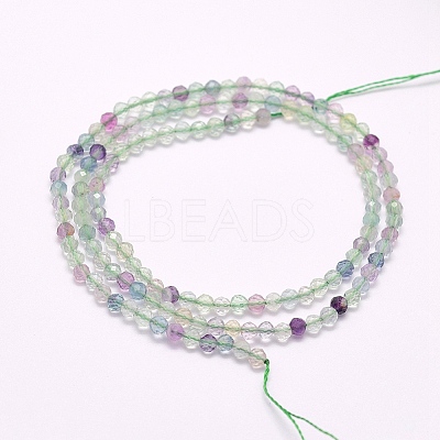 Natural Fluorite Beads Strands G-F509-38-3mm-1