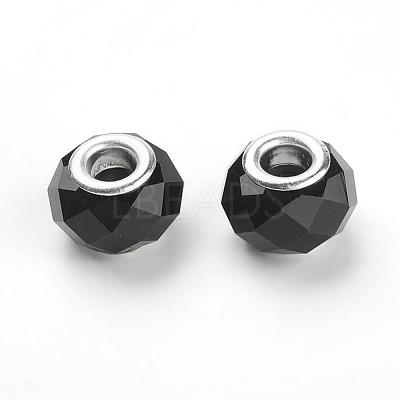 Handmade Glass European Beads GPDL25Y-C27-1