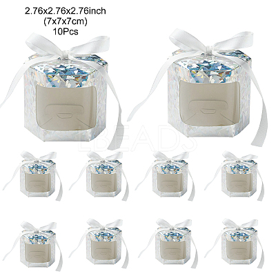 Hexagon Laser Window Paper Gift Boxes CON-FZC0002-001C-01-1
