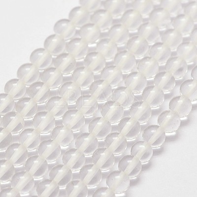 Natural Quartz Crystal Beads Strands G-N0218-01-3mm-1