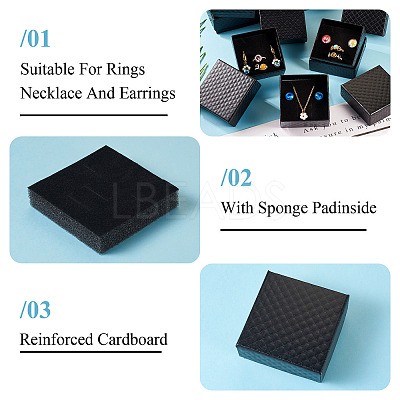 Rhombus Textured Cardboard Gift Storage Boxes CON-TAC0010-03B-06-1