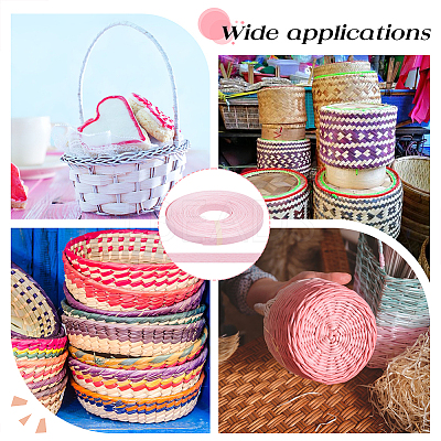 20M Handmade Woven Paper Rattan OCOR-WH0101-34A-1