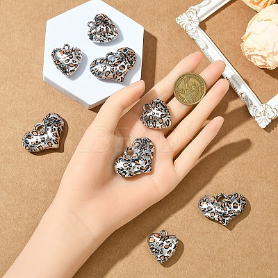 8Pcs 2 Colors Acrylic Pendants OACR-YW0002-55-1