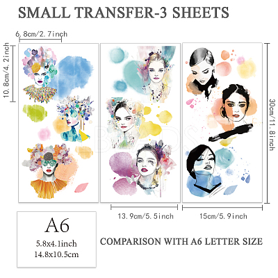 3 Sheets 3 Styles PVC Waterproof Decorative Stickers DIY-WH0404-567-1