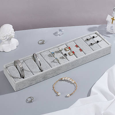 Velvet Bangle Organizer Display Trays BDIS-WH0008-20B-1