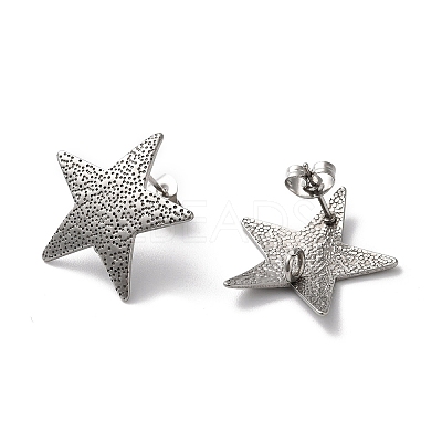 Non-Tarnish 304 Stainless Stud Earring Findings STAS-M314-02B-P-1