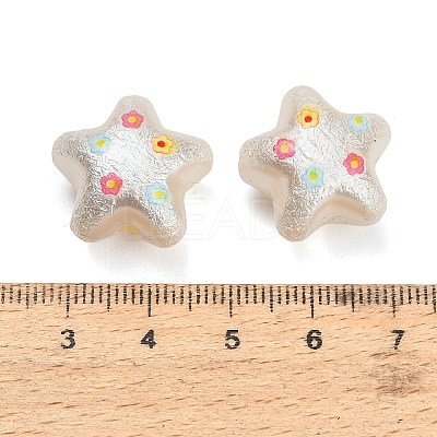 Textured Opaque Acrylic Beads AC-CBA36B6-09B-1