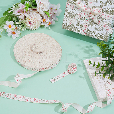50M Flower Pattern Cotton Ribbon OCOR-BC0008-98-1