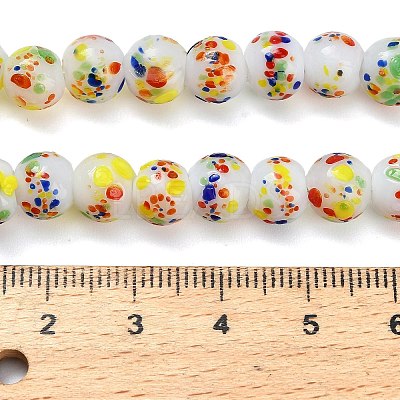 Handmade Lampwork Beads Strands LAMP-H071-01B-03-1