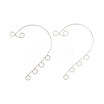 Tarnish Resistant 316 Stainless Steel Ear Cuff Findings X-STAS-H148-04P-1
