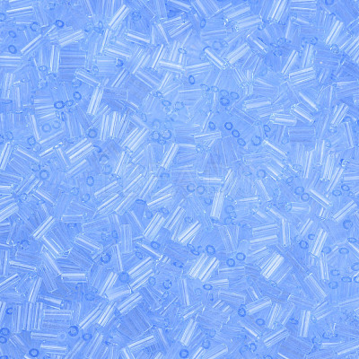 Transparent Glass Bugle Beads SEED-N005-001-C08-1