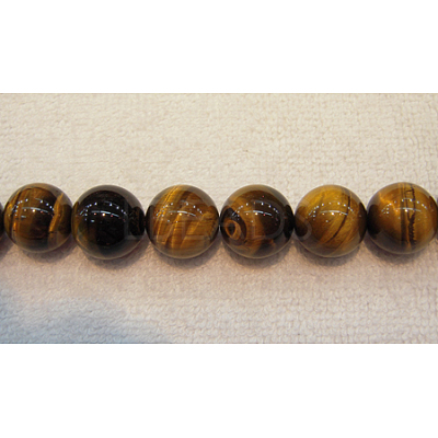 Round Tiger Eye Beads Strands X-Z0RQT014-1