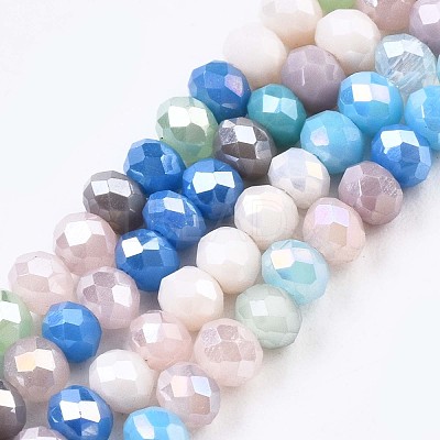 Glass Beads Strands X-GLAA-T006-16E-1