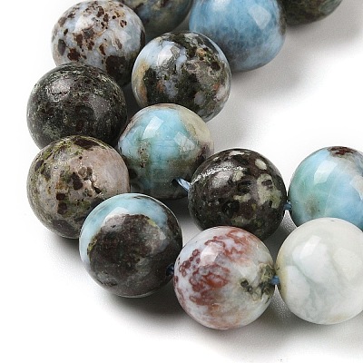 Natural Larimar Beads Strands G-P524-A02-03-1