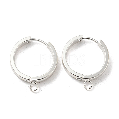 201 Stainless Steel Huggie Hoop Earrings Findings STAS-A167-01V-S-1