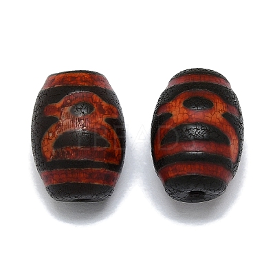 Tibetan Style dZi Beads G-Q166-01A-1