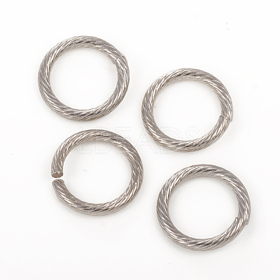 Tarnish Resistant 304 Stainless Steel Open Jump Rings STAS-G224-23P-01-1